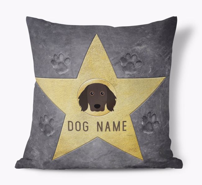 Star of Fame: Personalised {breedFullName} Soft Touch Cushion